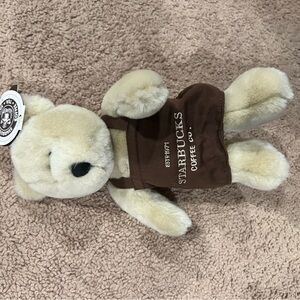 Starbucks Bearista Pike Place Cream Plush Bear with Brown Apron-2003